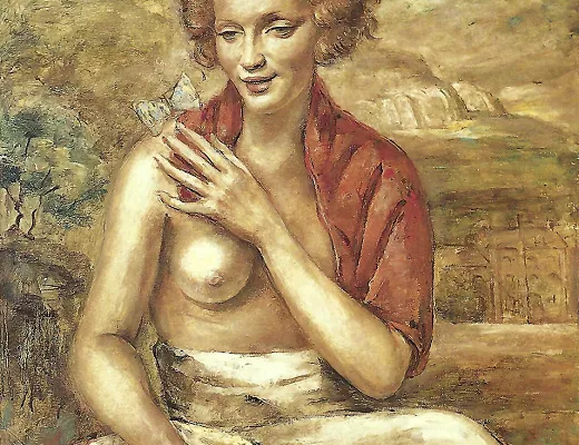 Femme au papillon